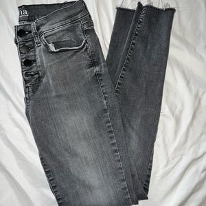 High waisted skinny jeans